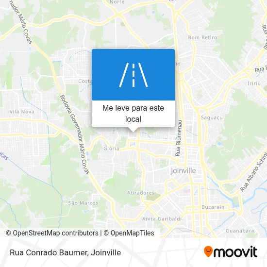 Rua Conrado Baumer mapa