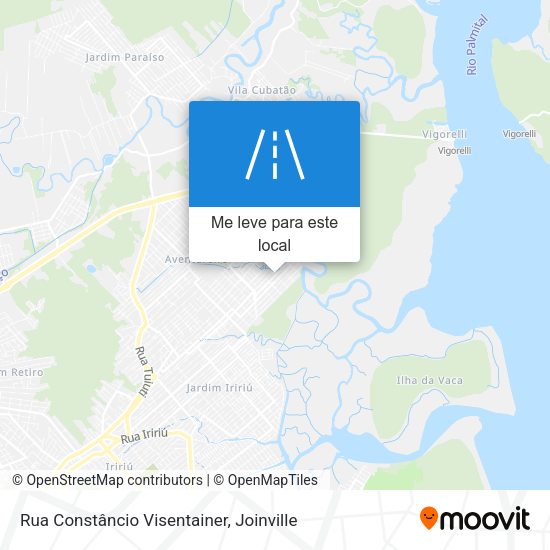 Rua Constâncio Visentainer mapa