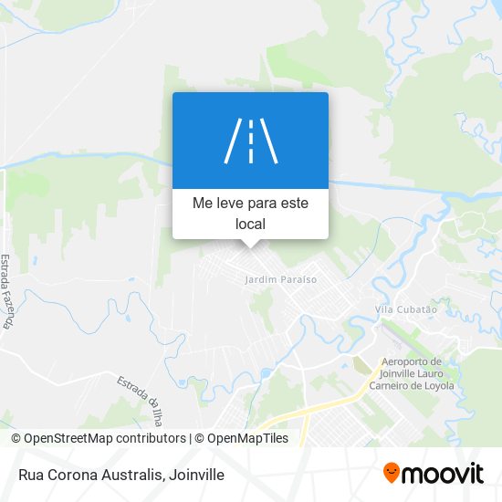 Rua Corona Australis mapa