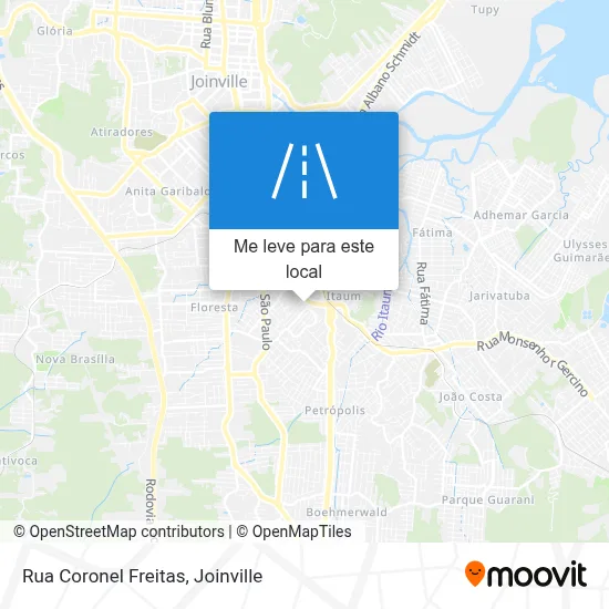 Rua Coronel Freitas mapa