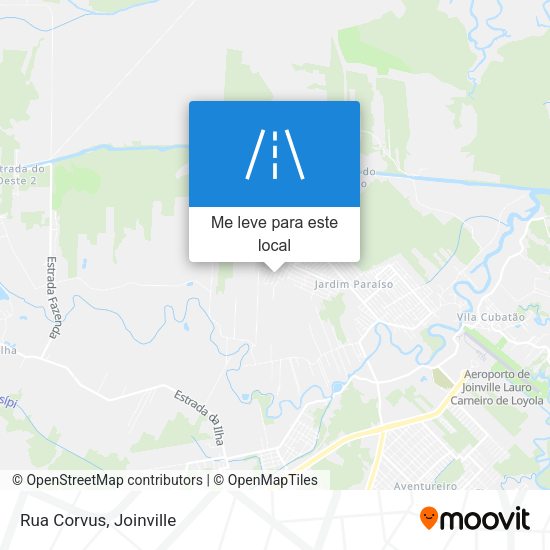 Rua Corvus mapa