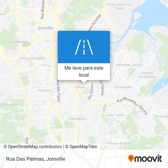 Rua Das Palmas mapa