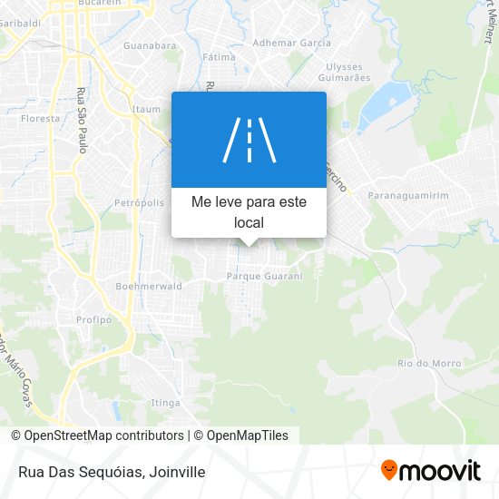 Rua Das Sequóias mapa