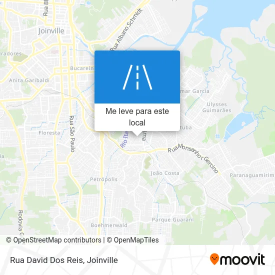 Rua David Dos Reis mapa