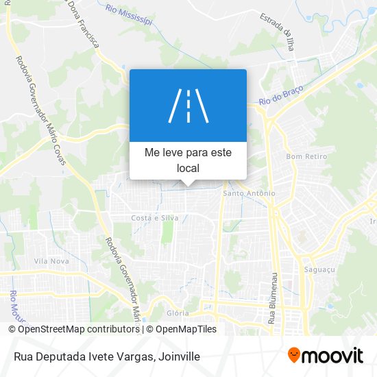 Rua Deputada Ivete Vargas mapa