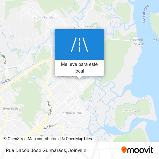 Rua Dirceu José Guimarães mapa