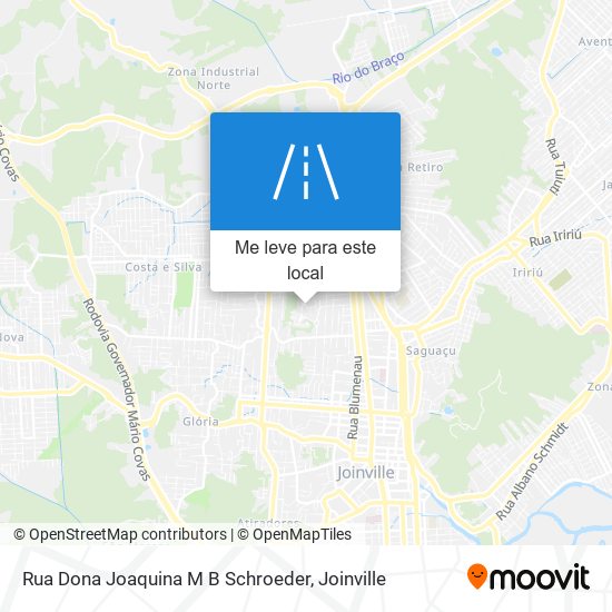 Rua Dona Joaquina M B Schroeder mapa