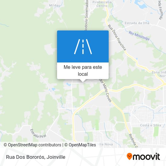 Rua Dos Bororós mapa