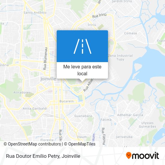Rua Doutor Emílio Petry mapa
