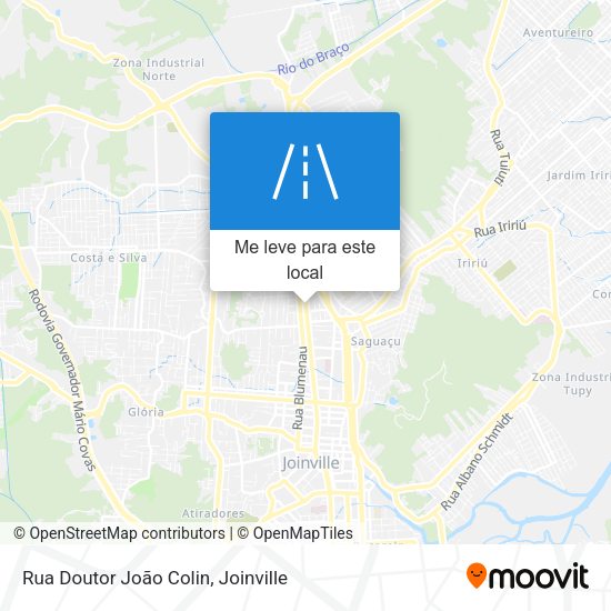 Rua Doutor João Colin mapa