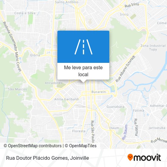 Rua Doutor Plácido Gomes mapa