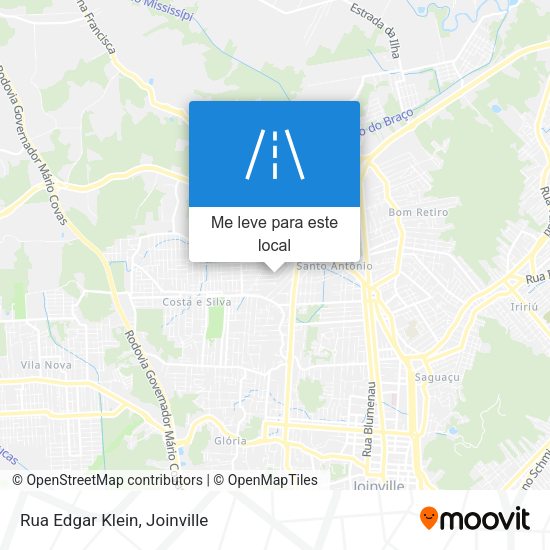 Rua Edgar Klein mapa