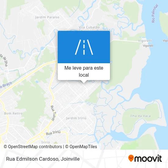 Rua Edmilson Cardoso mapa