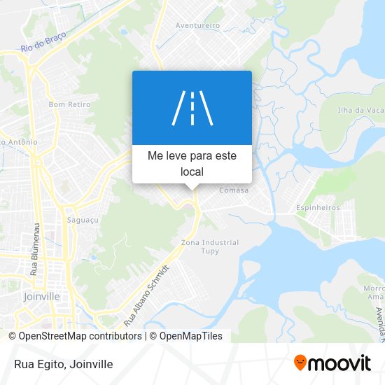 Rua Egito mapa