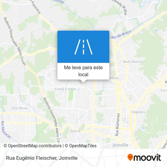Rua Eugênio Fleischer mapa