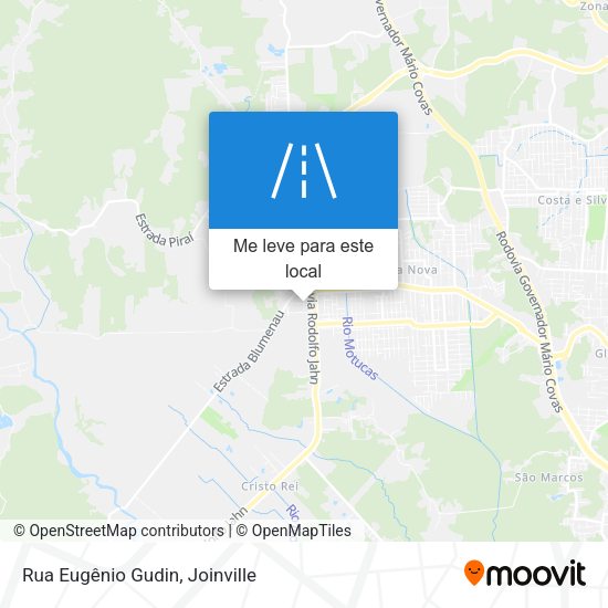 Rua Eugênio Gudin mapa