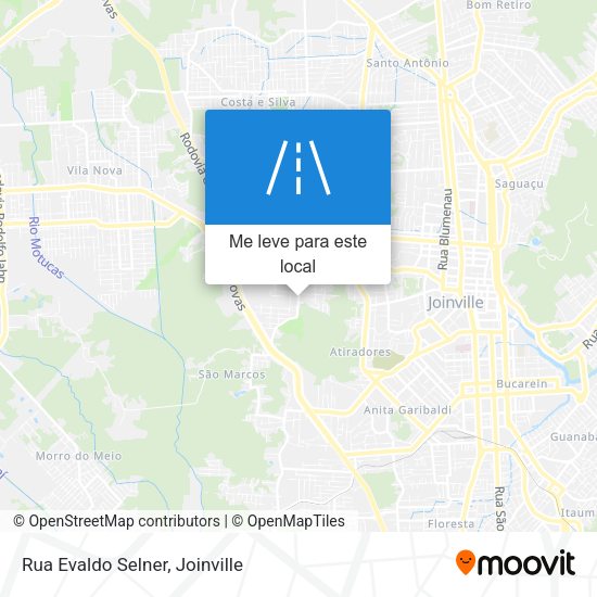 Rua Evaldo Selner mapa