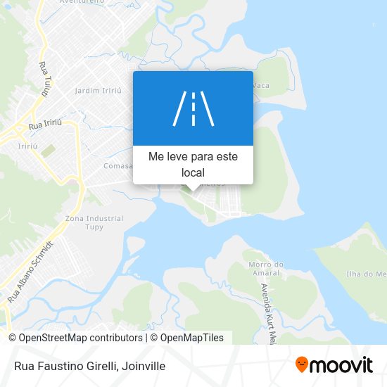 Rua Faustino Girelli mapa