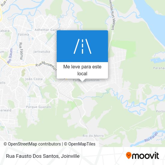 Rua Fausto Dos Santos mapa