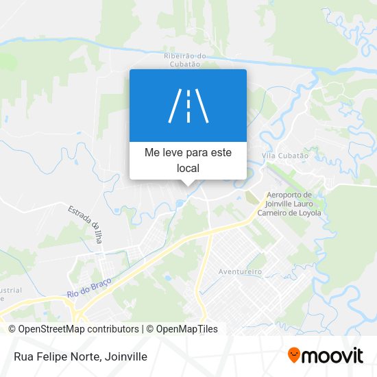 Rua Felipe Norte mapa
