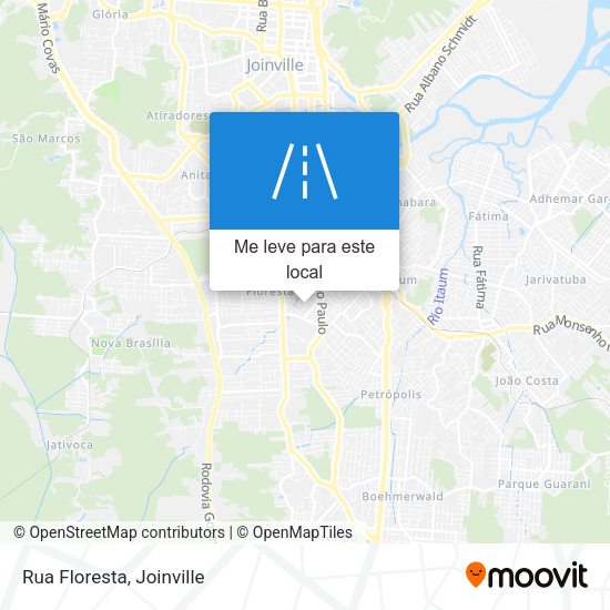 Rua Floresta mapa