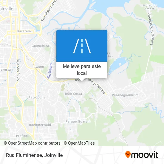 Rua Fluminense mapa