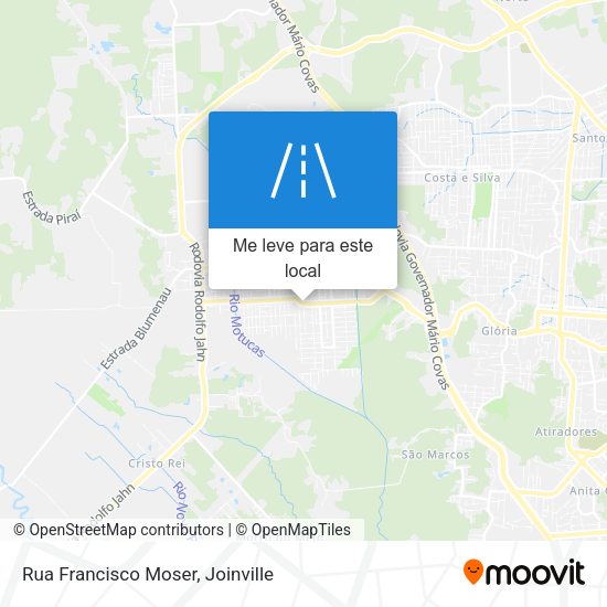 Rua Francisco Moser mapa