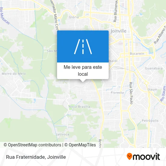 Rua Fraternidade mapa