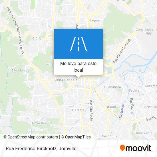 Rua Frederico Birckholz mapa