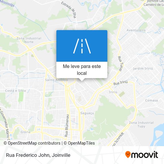 Rua Frederico John mapa