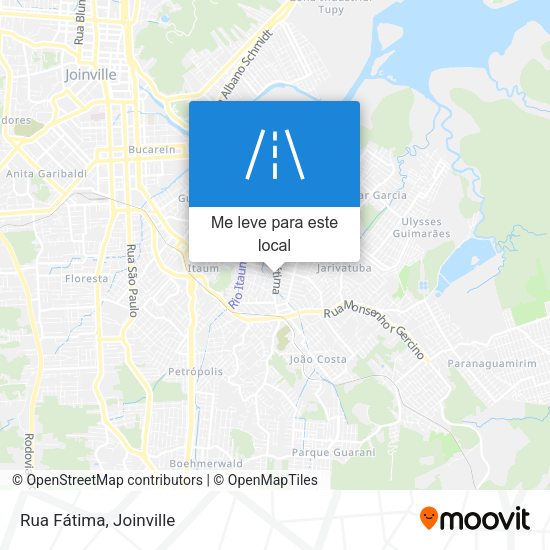 Rua Fátima mapa