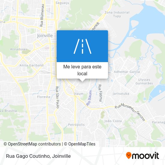 Rua Gago Coutinho mapa