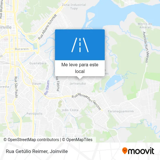 Rua Getúlio Reimer mapa