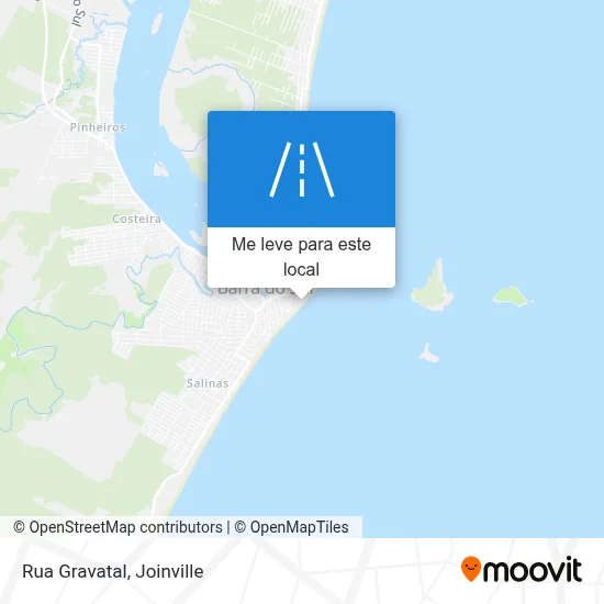 Rua Gravatal mapa