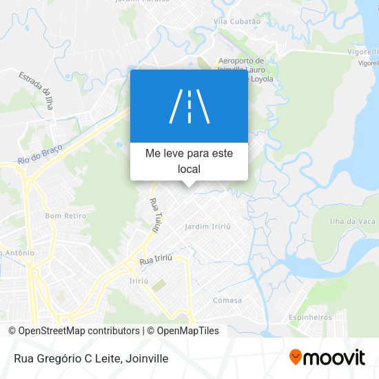 Rua Gregório C Leite mapa