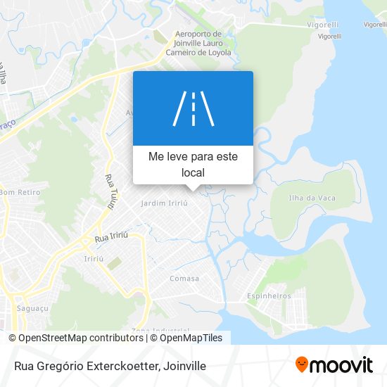 Rua Gregório Exterckoetter mapa