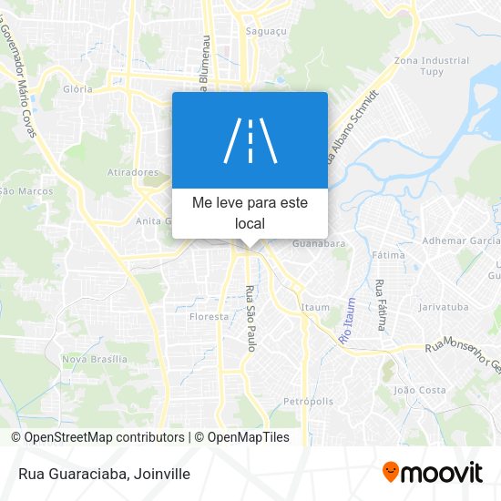 Rua Guaraciaba mapa