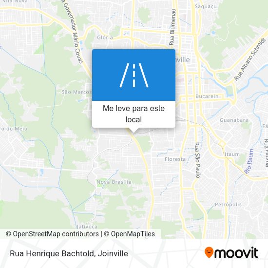 Rua Henrique Bachtold mapa