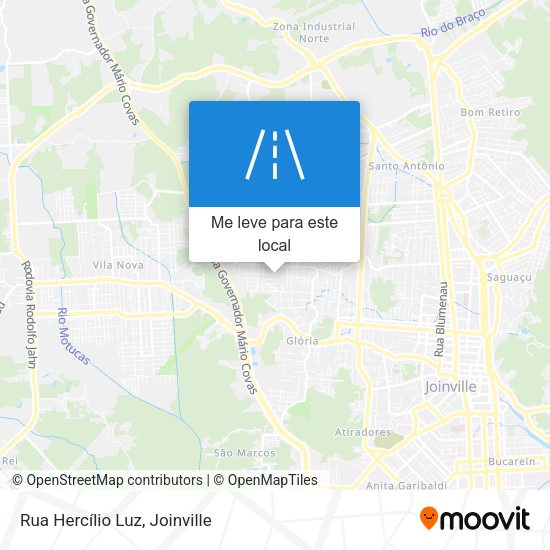 Rua Hercílio Luz mapa