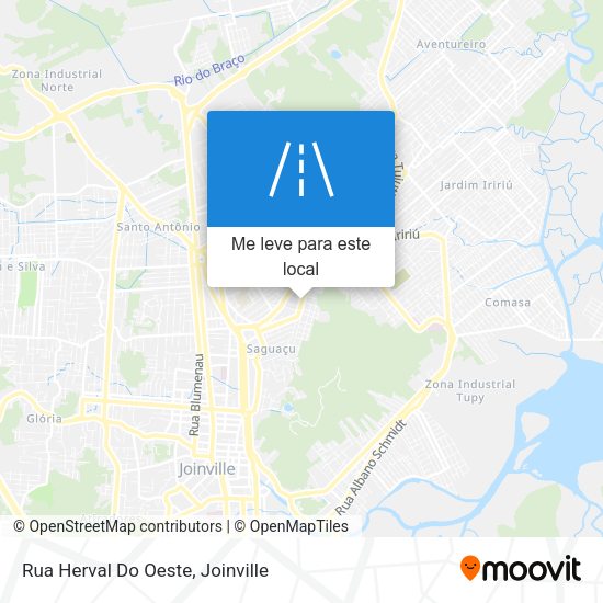 Rua Herval Do Oeste mapa