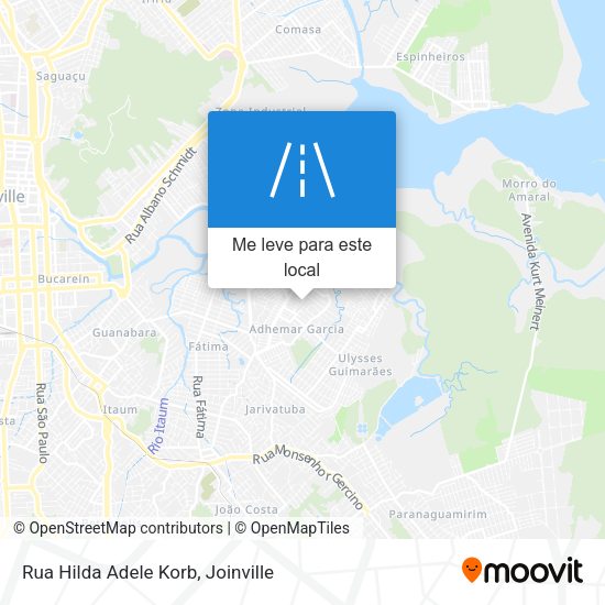 Rua Hilda Adele Korb mapa