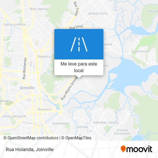 Rua Holanda mapa