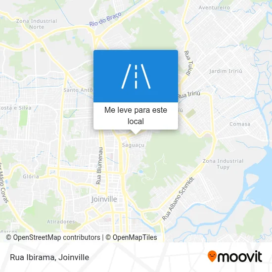Rua Ibirama mapa