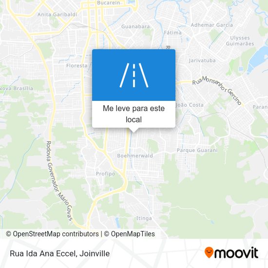 Rua Ida Ana Eccel mapa