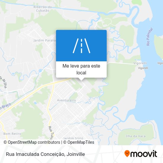 Rua Imaculada Conceição mapa