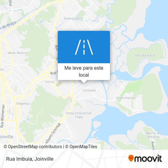 Rua Imbuia mapa