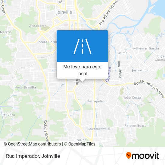 Rua Imperador mapa