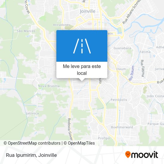 Rua Ipumirim mapa