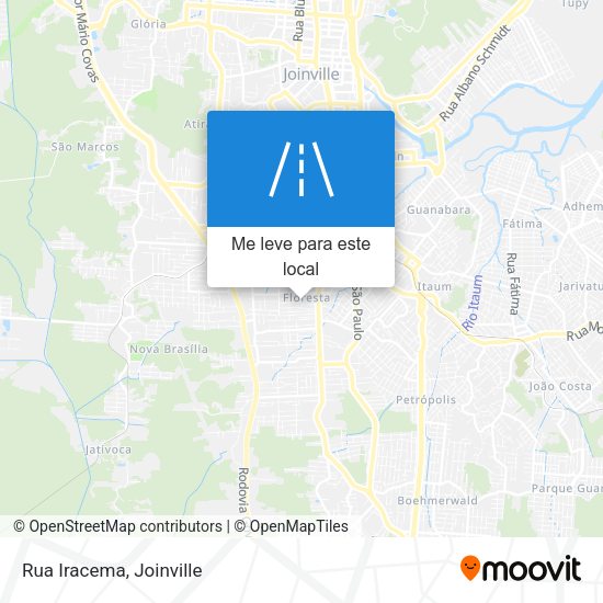 Rua Iracema mapa