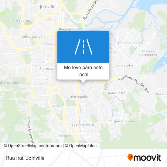 Rua Iraí mapa